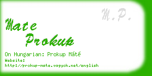 mate prokup business card